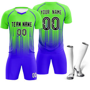 ชุดยูนิฟอร์มฟุตบอลพิมพ์ลายแบบรีดร้อน คอลเลคชั่นใหม่ 100% โพลีเอสเตอร์ ชุดกีฬาผู้ชายสำหรับเล่นฟุตบอล - Product Image 3