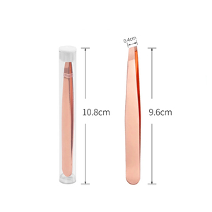 Pince à cils durable en acier inoxydable Pointe pointue 10mm Longueur Pince multifonction Épilation du visage Outil de maquillage - Product Image 3