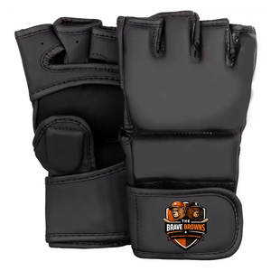 Guantes de MMA de Piel con Palma Abierta para Entrenamiento de Artes Marciales, Ligeros con Acolchado Cómodo y Soporte Firme para la Muñeca - Product Image 1