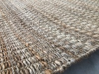 Moderne Art große strukturierte indische Jute Tür matte hand gewebte Hanf Teppiche Flach webte chnik für Küche Gebets raum Fabrik preis