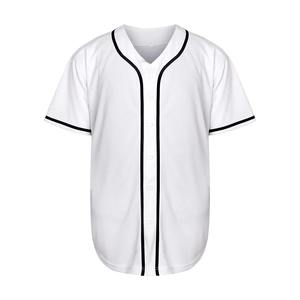 Men's Summer Sports Baseball Jersey Hip Hop Loose Short Sleeve Shirt New Summer Sportswear Uniform Knitted Weaving Method - Product Image 4