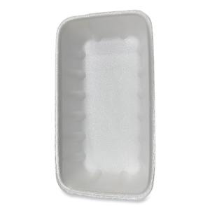 GEN 10KWH Emballage en plastique blanc 10,75 pouces. X 5,95 pouces. X 1,87 pouces. Non. Barquettes en mousse pour viande 10K, 250/carton - Product Image 2