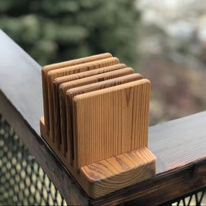 POUR COASTER ROND EN BOIS TAILLE PERSONNALISÉE À la main pour les articles de table et de cuisine en gros de haute qualité du Vietnam - Product Image 5