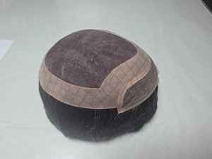 Meilleure vente Perruque de cheveux Remy Mono Front Lace pour hommes Transparent HD Lace Toupee Taz Hair Bangladesh Perruques de cheveux humains de haute qualité - Product Image 5