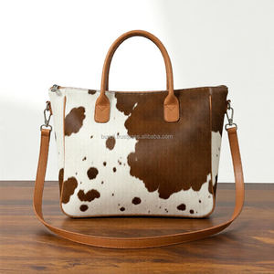 Sac fourre-tout en cuir véritable pour femme avec fermeture éclair, style vintage, grande capacité, usage quotidien, couleur et logo personnalisables LHTB-0123 - Product Image 5