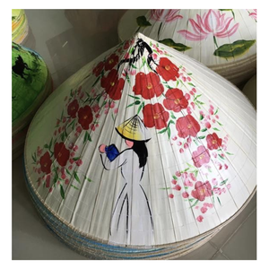 CULTURAL CONICAL HAT FROM VIETNAM BAMBOO AND PALM LEAF HANDCRAFTED HAT FOR SOUVENIRS OR TRADITIONAL SHOWS - Product Image 3