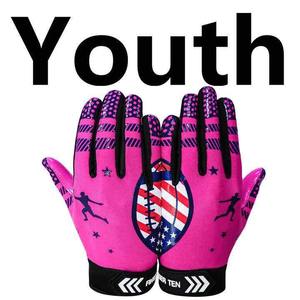 Gants de football américain entièrement personnalisables dorés du Pakistan, modèle professionnel de haute qualité TI-1451 - Product Image 6