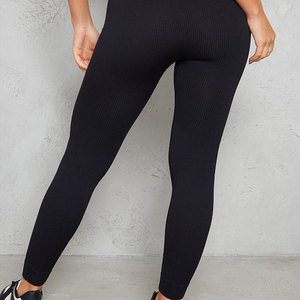 Leggings Deportivos Personalizables de Cintura Media para Mujer, Pantalones Largos Ajustados de Tela Tejida, Leggings de Yoga para Mujer - Product Image 4