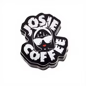 Pegatinas de Vinilo Personalizadas Ecológicas con Diseño de Dibujos Animados en Blanco y Negro |   Etiquetas de PVC Resistentes al Agua y a los Rayos UV para Marcaje - Product Image 5