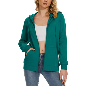 2025 Best High Quality Ladies' Hooded Pullover Hoodie Customized <b>Thermal</b> Fleece Breathable Top for Winter Front Logo Casual - Product Image 3