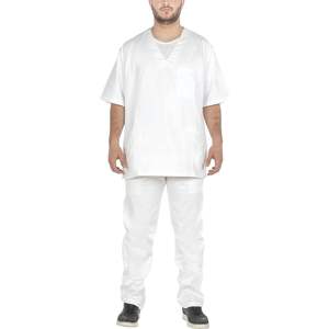 Uniforme de Hospital Unisex CBF Balducci Group, 100% Algodón Sanforizado, Túnica y Pantalones para Enfermeras y Personal de Soporte Operativo - Product Image 1