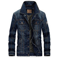 Blouson en jean slim pour homme à col montant, imprimé personnalisé avec lettres, haute qualité, idéal pour l'hiver