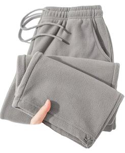 Pantalon de jogging décontracté en toile vintage léger pour homme, jambe large, ample, chaud, 100% coton, anti-froissement - Product Image 1