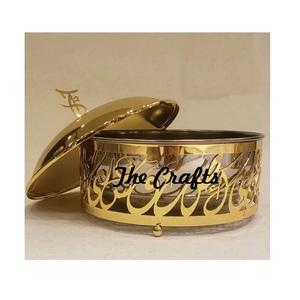 Nouveau design de plat de riz en métal ensemble de service de 2 tailles différentes vaisselle de fête de mariage classique - Product Image 6