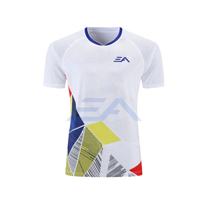 Uniforme de tennis à manches courtes respirant à séchage rapide, vêtements de sport pour hommes adultes de haute qualité - Product Image 2