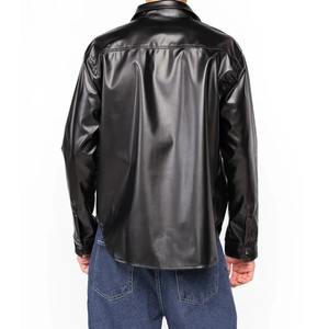 Camisa de Cuero para Hombre con Cuello Alto, Estilo Vintage, Ligera, de Alta Calidad, Transpirable, Venta al por Mayor en Pakistán - Product Image 4