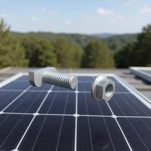 Solar Roof <b>Clamp</b> 20mm T-Bolt with Nylon Patch Nut-<b>Quick</b> Mount PV QRail QMR-TB20P-A-300 Bag of 50 for Metal Roof Installation - Product Image 3