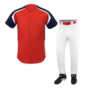 Ensemble de maillots de baseball personnalisés Motif de sublimation Concevez votre logo Numéro Vêtements de sport Uniforme de baseball - Product Image 1