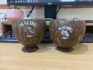 CONCEPTION PERSONNALISÉE 2024! TASSE DE NOIX DE COCO NATURELLE POUR BOISSONS/TASSE DE CAFÉ DE NOIX DE COCO D'ECO2GO VIET NAM - Product Image 5