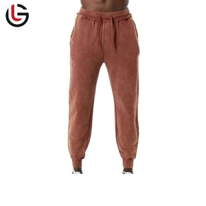 GLOBAL LEATHER Wholesale Men's <b>Baggy</b> Vintage Distressed Acid Wash Sweatpants Custom Cotton Streetwear <b>Joggers</b> Oversized - Product Image 5