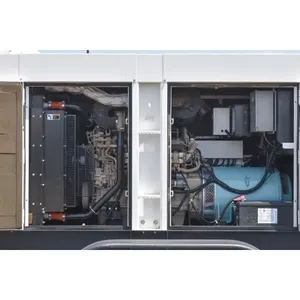 Groupe électrogène diesel d'occasion de 120 kW avec sélecteur de tension, remorquable, pour usage commercial de secours - Product Image 3