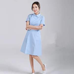 Ensembles d'uniformes hospitaliers extensibles en polyester de gommage unisexe pour soins infirmiers Scrubs médicaux élégants les plus vendus Chemise et pantalon à lacets - Product Image 2