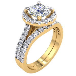 Bague pour femme élégante en or massif 18 carats 1.57Cts VS Clarity Lab Grown EF Color Diamond IGI Certified Diamond Jewelry - Product Image 1