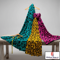 Tela de Algodón Estampada con Cera Africana, Patrones Vibrantes, Prendas Tradicionales, Tela para Paños, Suministro Textil, OEM, ODM, Exportación Hitjem