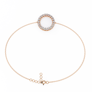 Magnifique bracelet et jonc en or 18 carats avec diamants de laboratoire, bijoux luxueux - Product Image 3