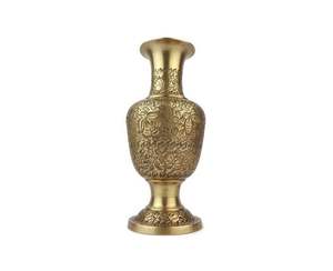 Florero real antiguo hecho a mano estilo indio latón clasificado Premium diseño moderno estilo Mesa decoración del hogar - Product Image 1