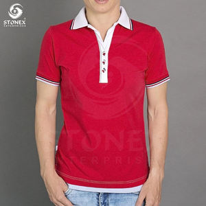 Camisetas Polo personalizadas de la mejor calidad y bajo precio para mujer, camisetas polo ajustadas de algodón con logotipo personalizado - Product Image 3