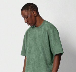 Custom Solid Color Casual Men's T-Shirts High Quality 100% Cotton Unisex Oversized Fit Canvas Anti-Wrinkle Quick Dry Breathable - Product Image 3