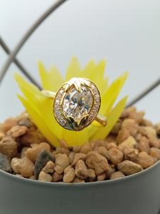 D'VINS JEWELS Bague de Fiançailles Style Classique et Art Déco Forme Ovale VVS Lab Grown Moissanite et Argent 925 pour Mariage - Product Image 5