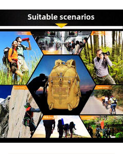 Sac à dos de randonnée souple 30-40L, sacs de randonnée personnalisables couleur/logo, grande capacité, sac de sport extérieur, sacs de gym - Product Image 5