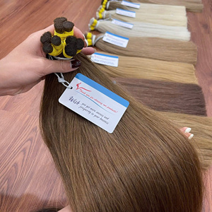 ผมต่อผมบริสุทธิ์เป็นลอนและตรงเงางามเป็นจำนวนมากพร้อมส่งจากโรงงาน100กรัม - Product Image 5