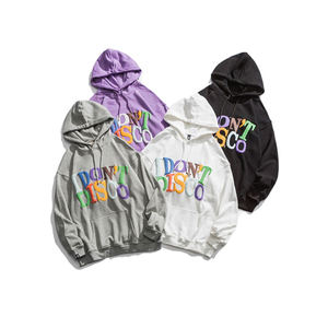 Último diseño Puff Print Hoodie mujeres Zip Up manga larga suelta con capucha abrigo Unisex Casual Hoodies sudadera Puff impresión cremallera - Product Image 6