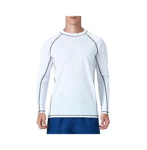 Venta al por mayor caliente transpirable gimnasio desgaste hombres Rash Guard diseño totalmente personalizado mejor precio MMA Rash Guard para la venta - Product Image 5