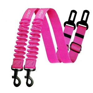 Cinturón DE SEGURIDAD elástico para mascotas, precio de fábrica más vendido, Clip de sujeción de coche de nailon duradero, seguro para perros, gatos, viaje ligero - Product Image 1