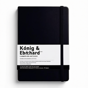 Carnet à carreaux noir DIN A5 Knig & Ebhardt, 96 feuilles - Product Image 3