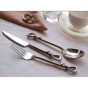 Ensemble de couverts en acier inoxydable avec logo personnalisé, design de mode complet, vente chaude, design royal, cadeau de mariage de luxe - Product Image 5