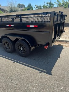 Fairly Used Premium Quality Steel Hydraulic Rear Tipper Semi Trailer Custom Color Size 14' 15-20T Payload Weberlane Dump Trailer - Product Image 5