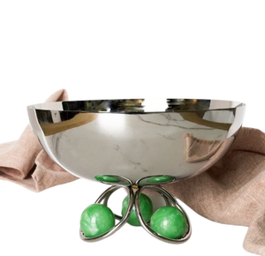 Beau bol de service à desserts et chocolats en métal en acier inoxydable de qualité supérieure - Product Image 1