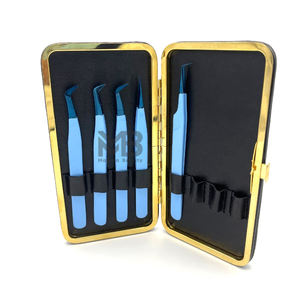 Pinzas para Pestañas de Acero Inoxidable, Hechas en Pakistán, Servicio OEM, Alta Calidad, Duraderas, Antideslizantes, Puntas Puntiagudas, Colores Personalizados, 2026 - Product Image 3