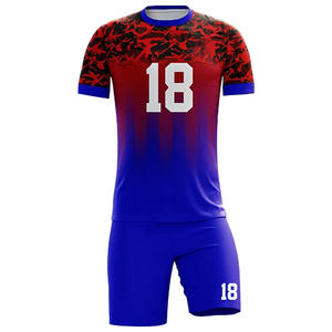 Transpirable reflectante que absorbe la humedad secado rápido resistente a las manchas uniforme de fútbol tela elástica Francia, camisetas de fútbol - Product Image 1