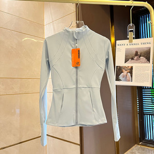 Haut de sport à manches longues pour femme, veste de sport tricotée pour la saison printanière - Product Image 4