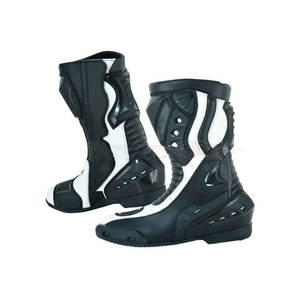 Chaussures de moto unisexes en cuir de haute qualité, imperméables, respirantes, coupe-vent, grande taille, vente en gros, solides - Product Image 2