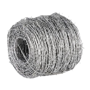 <span class=keywords><strong>Fil</strong></span> <span class=keywords><strong>barbelé</strong></span> en acier galvanisé pour clôture agricole, 500 m, 50 kg par rouleau, protection anti-couteau, vente directe usine - Product Image 3