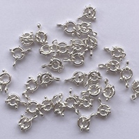 Fermoirs à ressort ronds de marin en argent sterling 925 de 12 mm, connecteurs pour bracelets et colliers, accessoires de fabrication de bijoux DIY, fermoirs authentiques