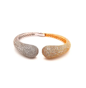 Pulsera de diamantes reales de moda Hip Hop personalizada más vendida en oro amarillo de 14kt disponible en exportación de joyería de moda de fabricante indio - Product Image 1