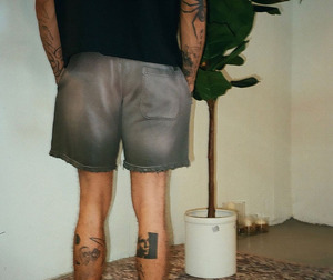 Pantalones cortos deportivos activos para hombre, pantalones cortos deportivos de verano, Vintage, desgastados, lavados con ácido, ecológicos, con patrón sólido, para correr, antiarrugas - Product Image 3